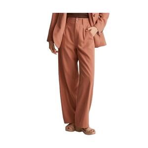 Madewell Rust Wide Leg Pants Size 6 Oversized Earthy Minimalist Chic Street